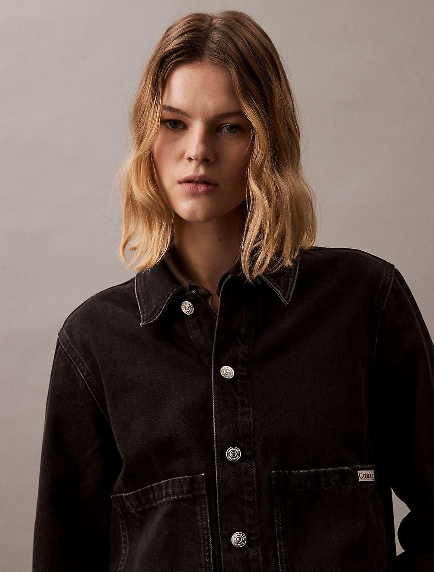 Cuff Sleeves Denim Jacket Product Image