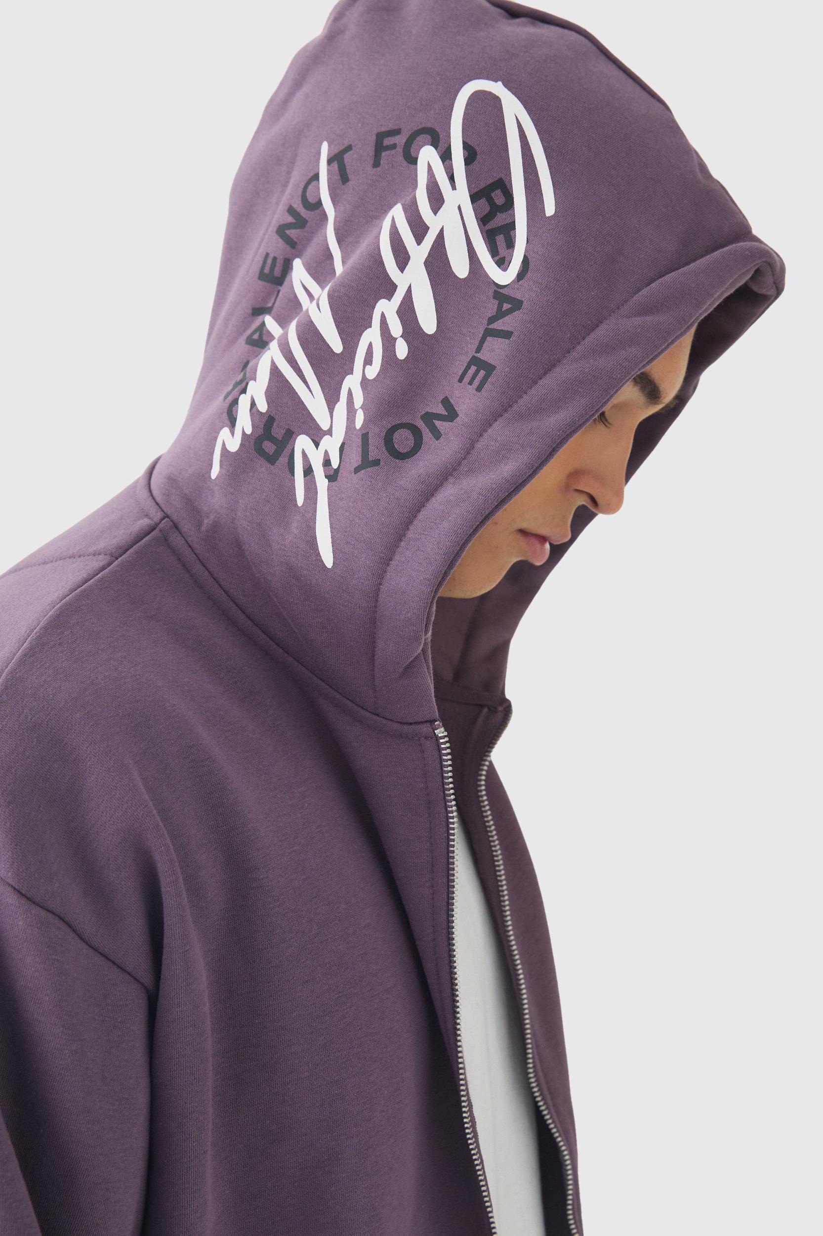 Oversized Graffiti Paint Splatter Gusset Tracksuit | boohooMAN USA Product Image