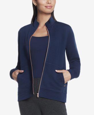 Women's Skechers® GOWALK™ Everywhere Zip-Up Jacket, Size: XL, Blue Iris Product Image