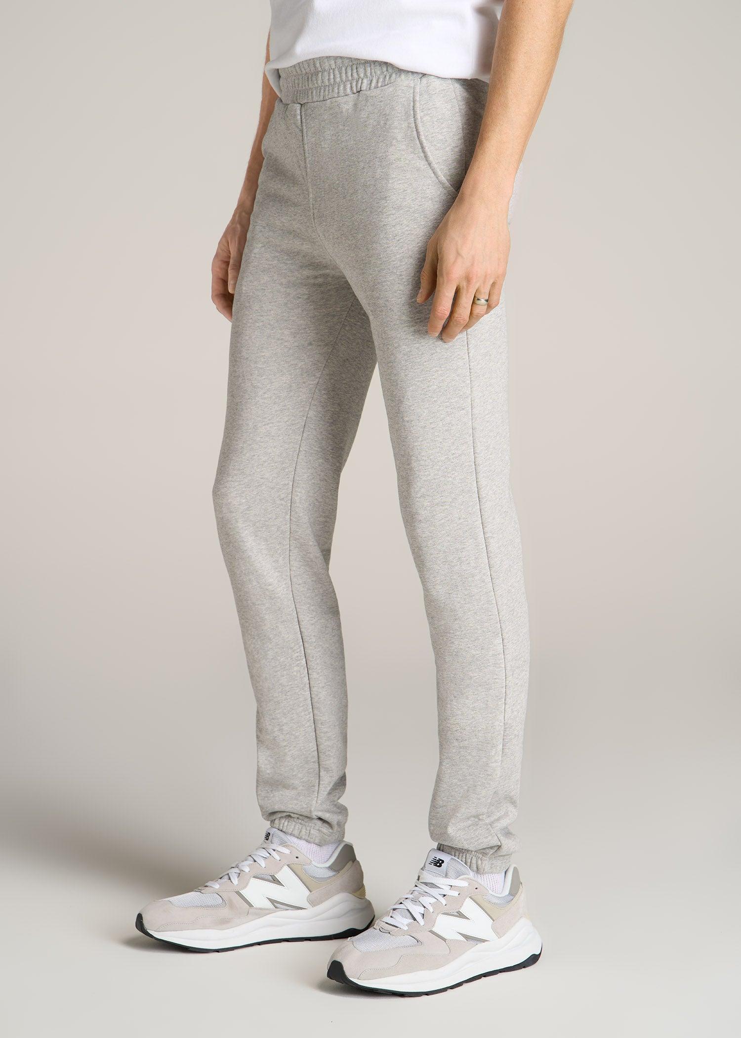 Wearever French Terry Sweatpants for Tall Men in Grey Mix Product Image