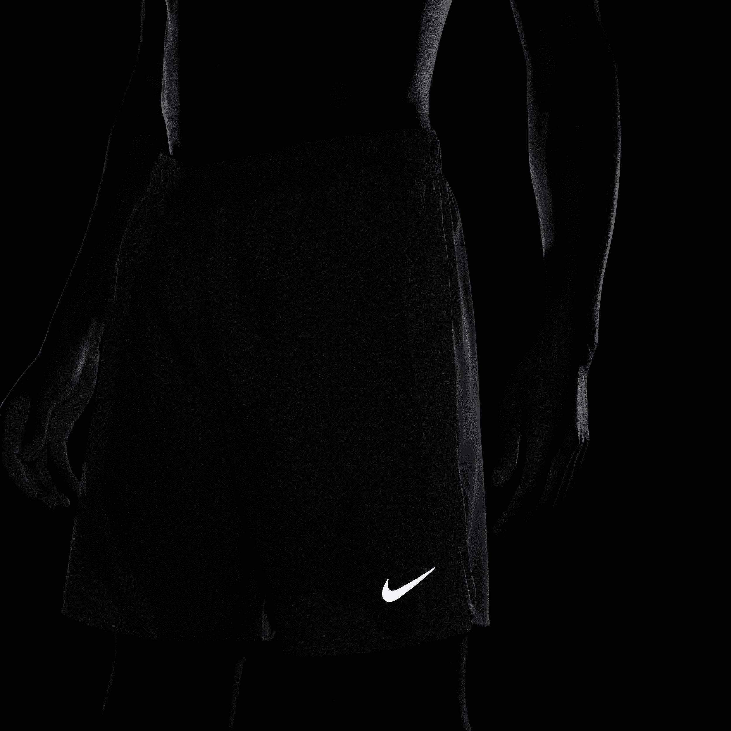 Men's Nike Dri-FIT Challenger 7" 2-in-1 Running Shorts, Size: Small, Grey Gray Blk Rf Slvr Product Image