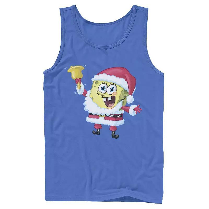 Men's Nickelodeon SpongeBob SquarePants Santa Claus Tank Top, Size: Large, Black Product Image