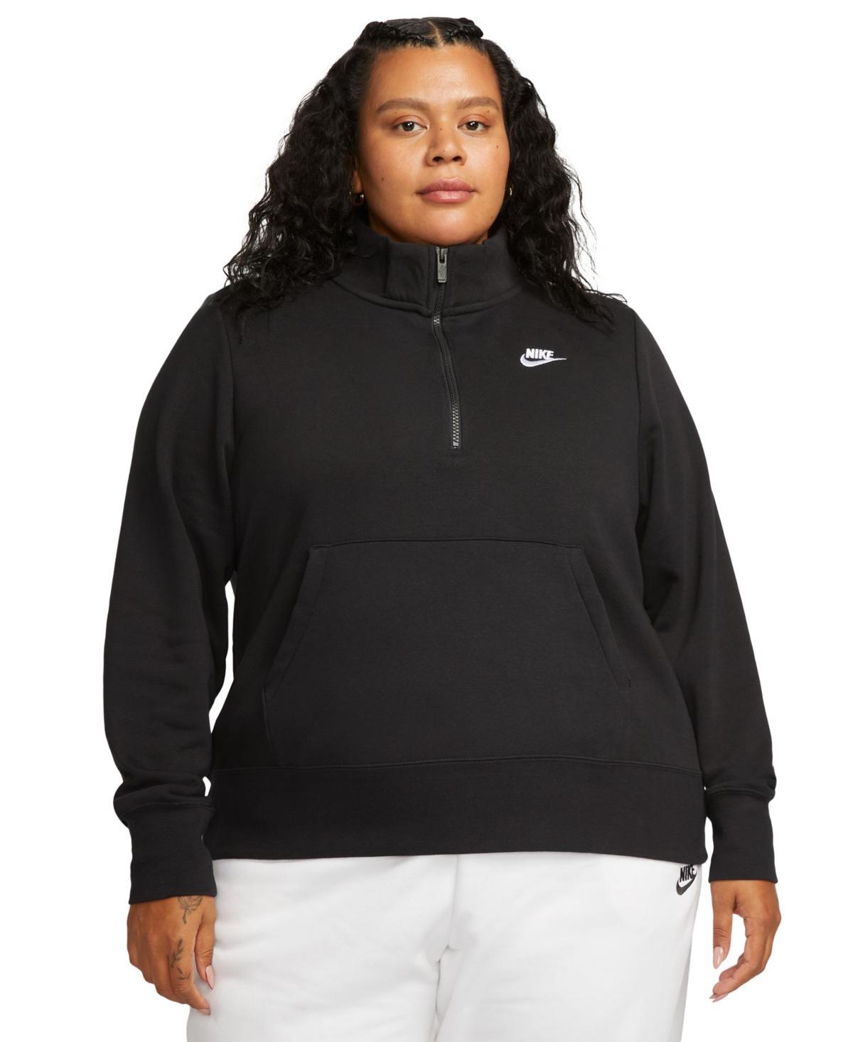 Women's Nike Sportswear Club Fleece 1/2-Zip Sweatshirt (Plus Size) Product Image