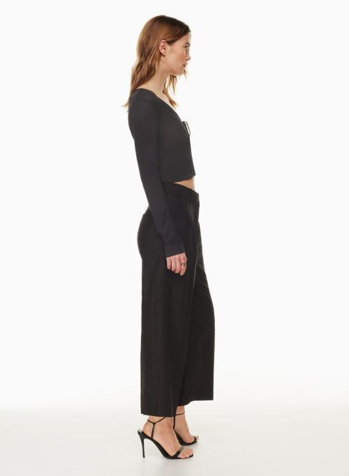 the effortless pant™ linen cropped Product Image