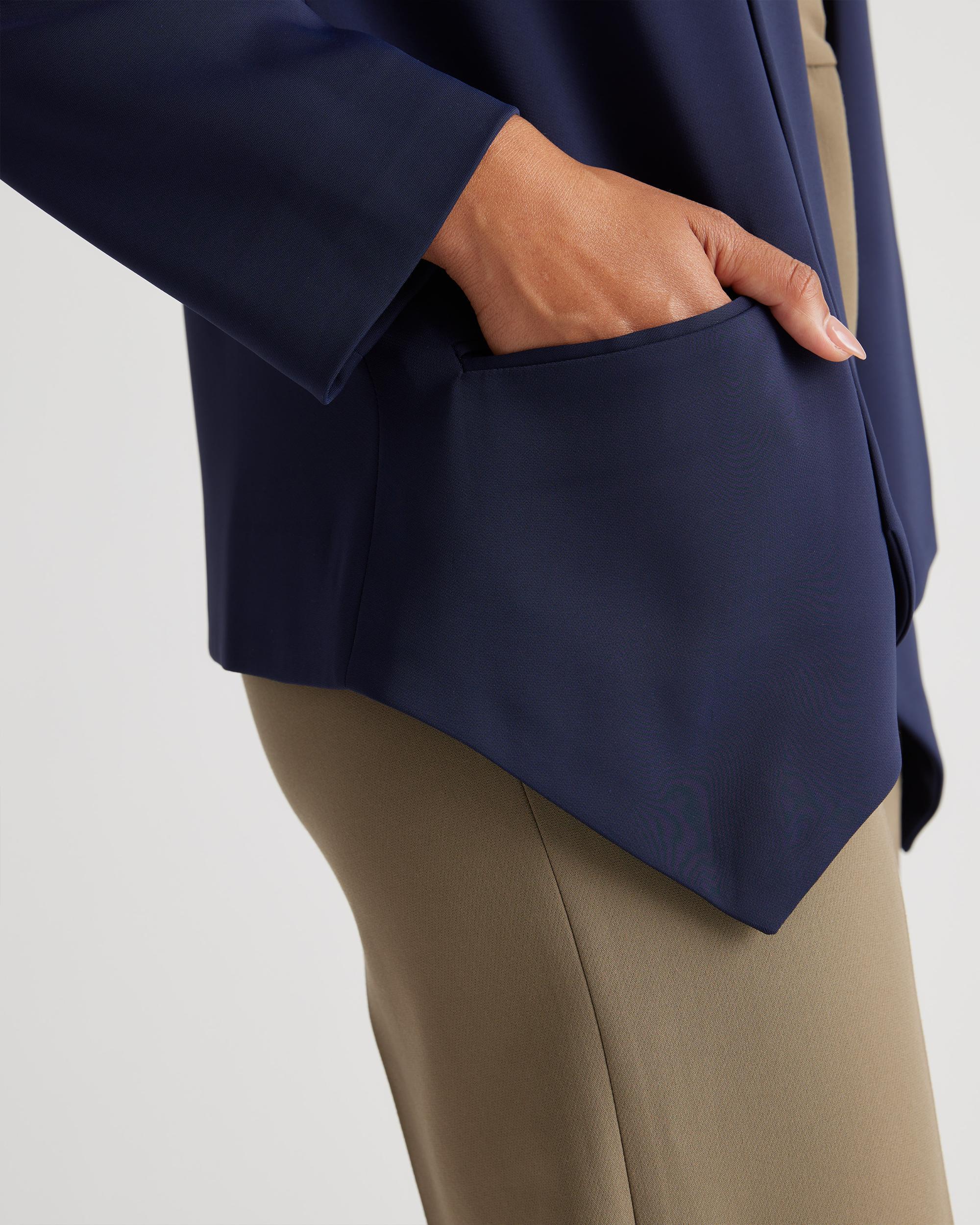 Quince | Women's Stretch Crepe Open Blazer Recycled Polyester Product Image