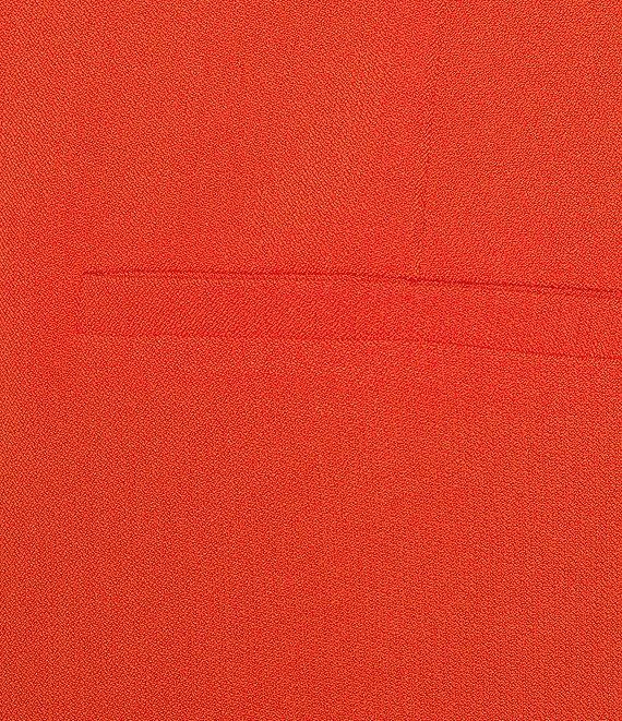 Kasper Crepe Fly Front Slim Leg Pants Product Image