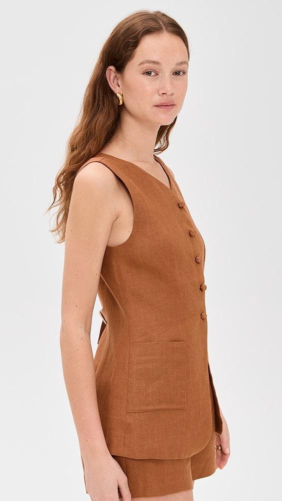POSSE Lorenzo High Neck Vest | Shopbop Product Image