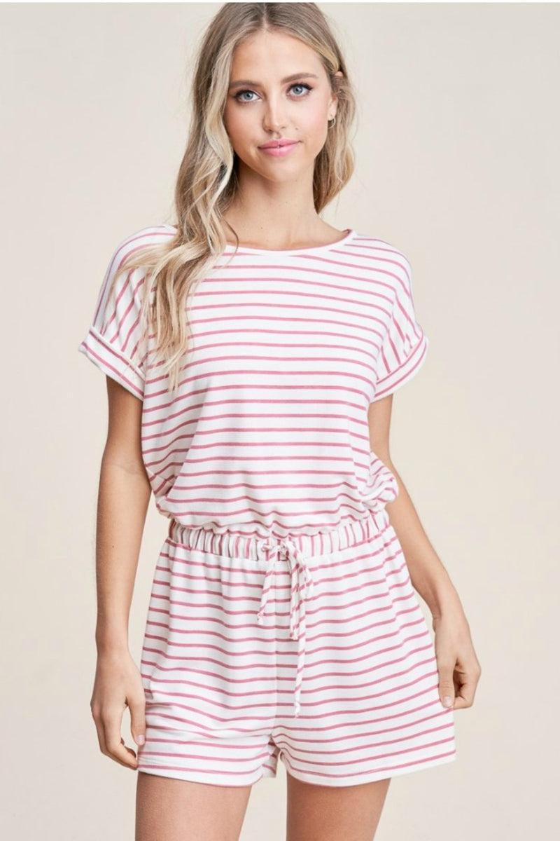 Elastic Waist Romper Product Image