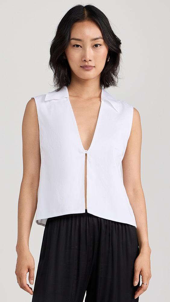 Leset Yoko Collared Button Tank | Shopbop Product Image