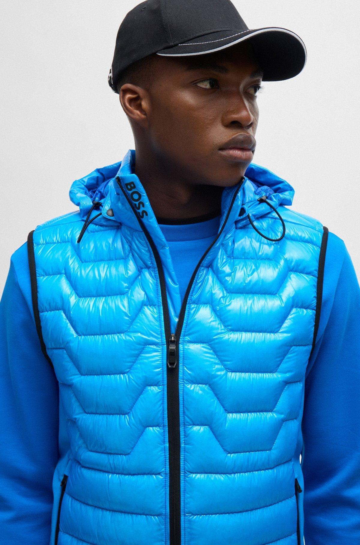 Water-repellent regular-fit gilet with signature quilting Product Image