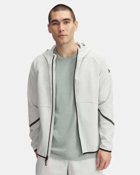UA Unstoppable Fleece Grid Mens Full-Zip Product Image