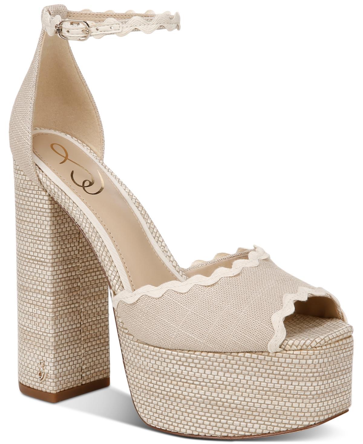 Sam Edelman Womens Kori Flora High Heel Platform Sandals Product Image