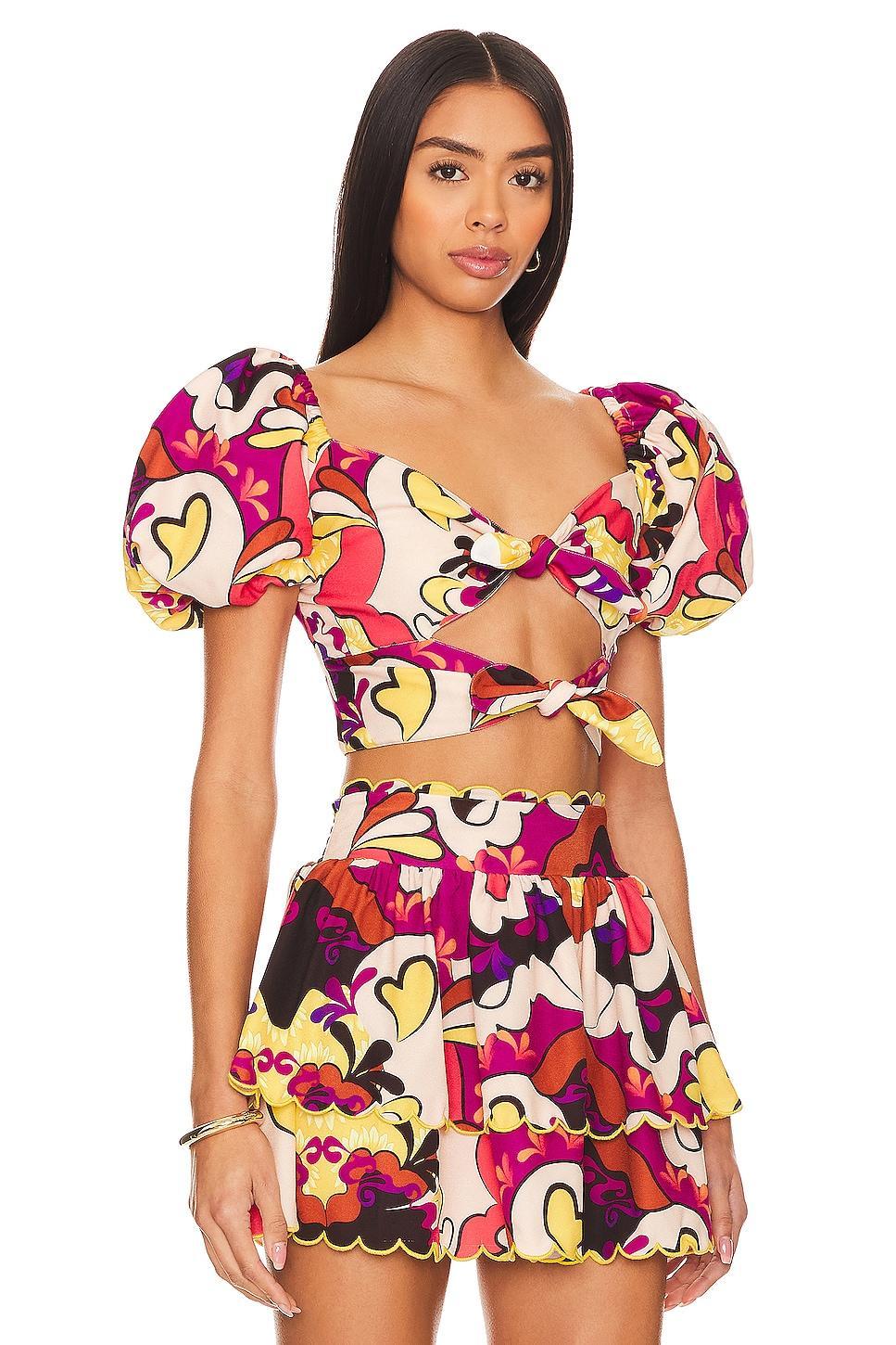 x REVOLVE Bailee Crop Top Agua Bendita Product Image