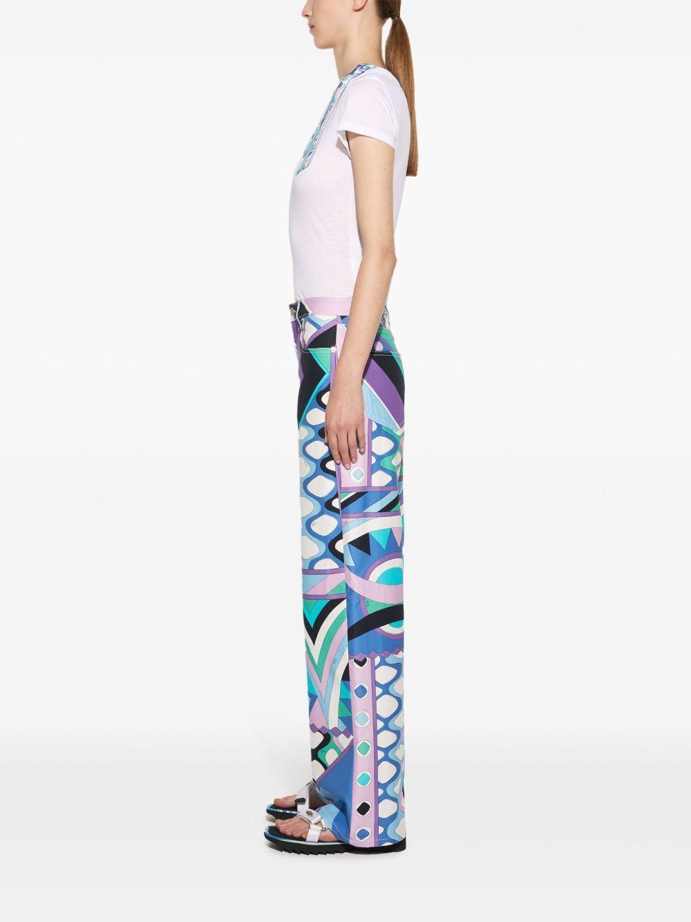 Iride-print cotton T-shirt Product Image