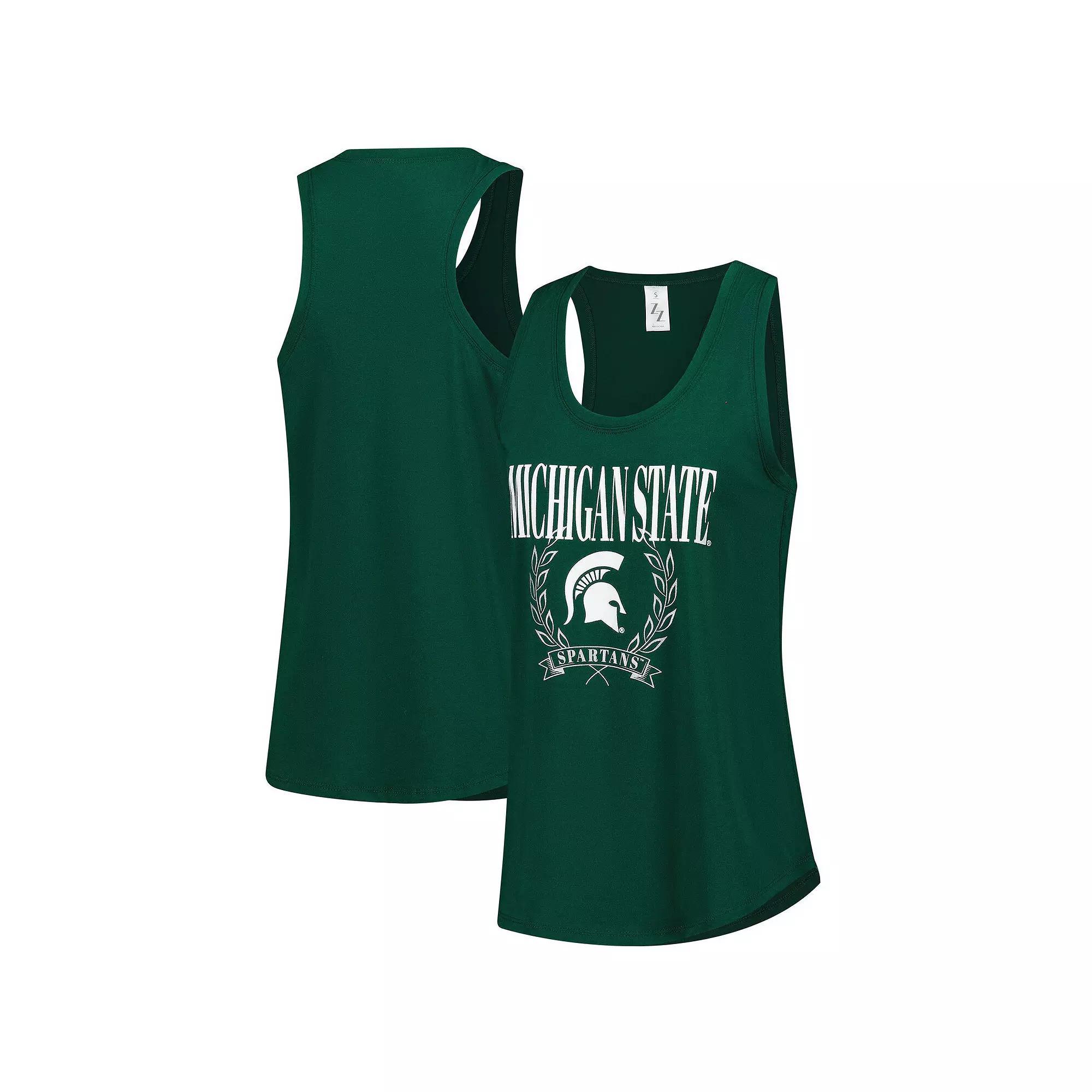 Women's ZooZatz Green Michigan State Spartans Everyday Tank Top, Size: Small Product Image