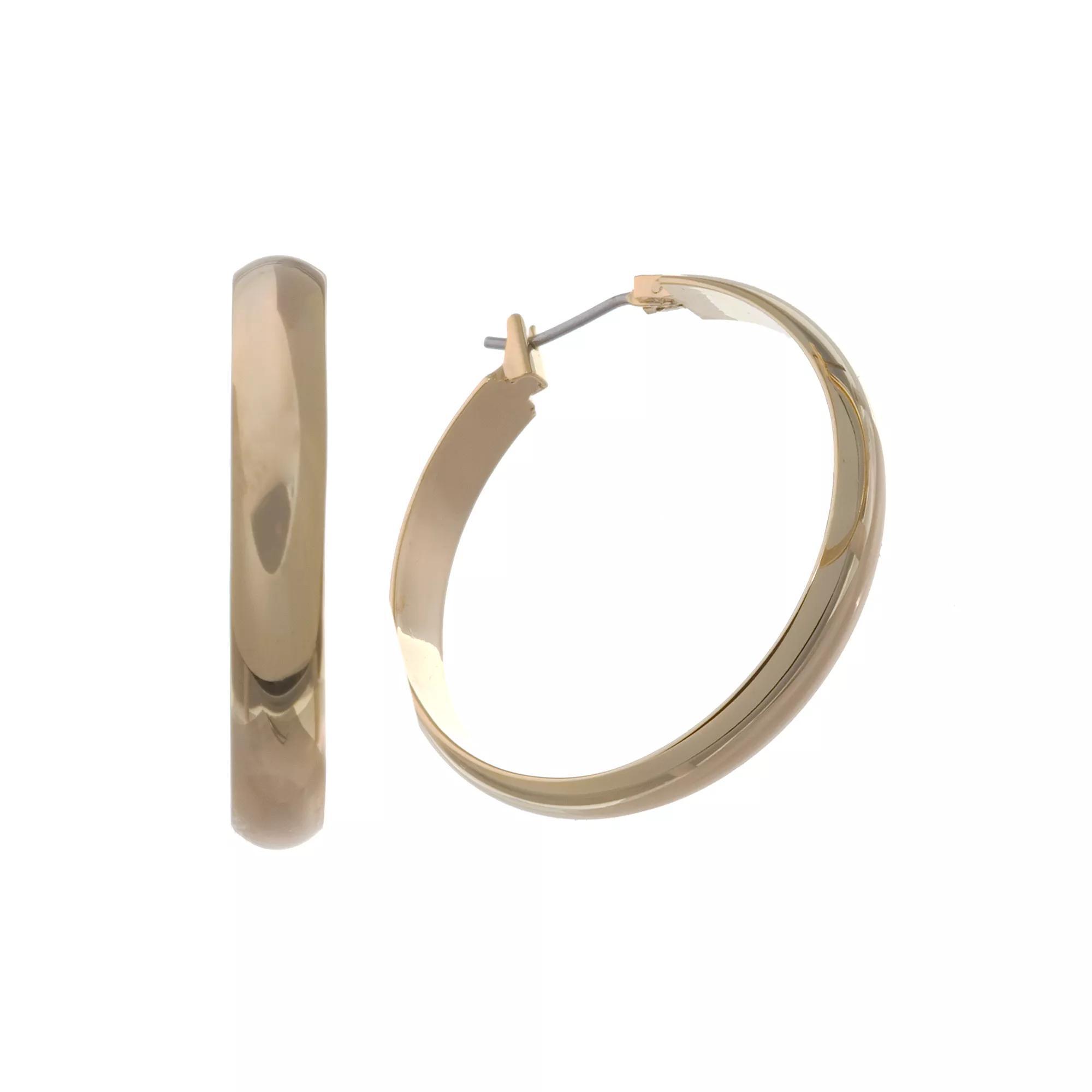 Napier Hoop Earrings, Womens, Gold Tone Product Image