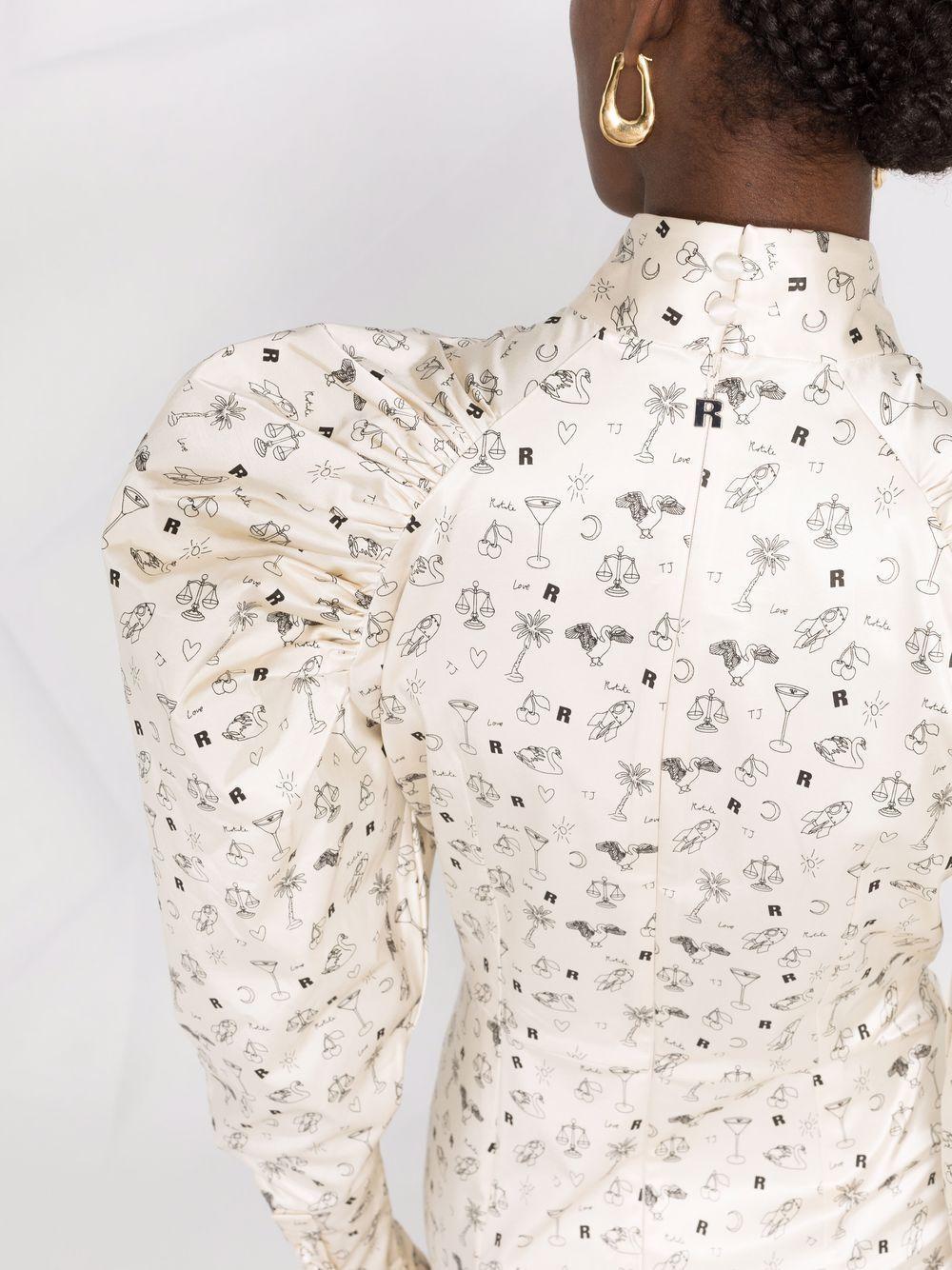 Kim puff-sleeve dress Product Image