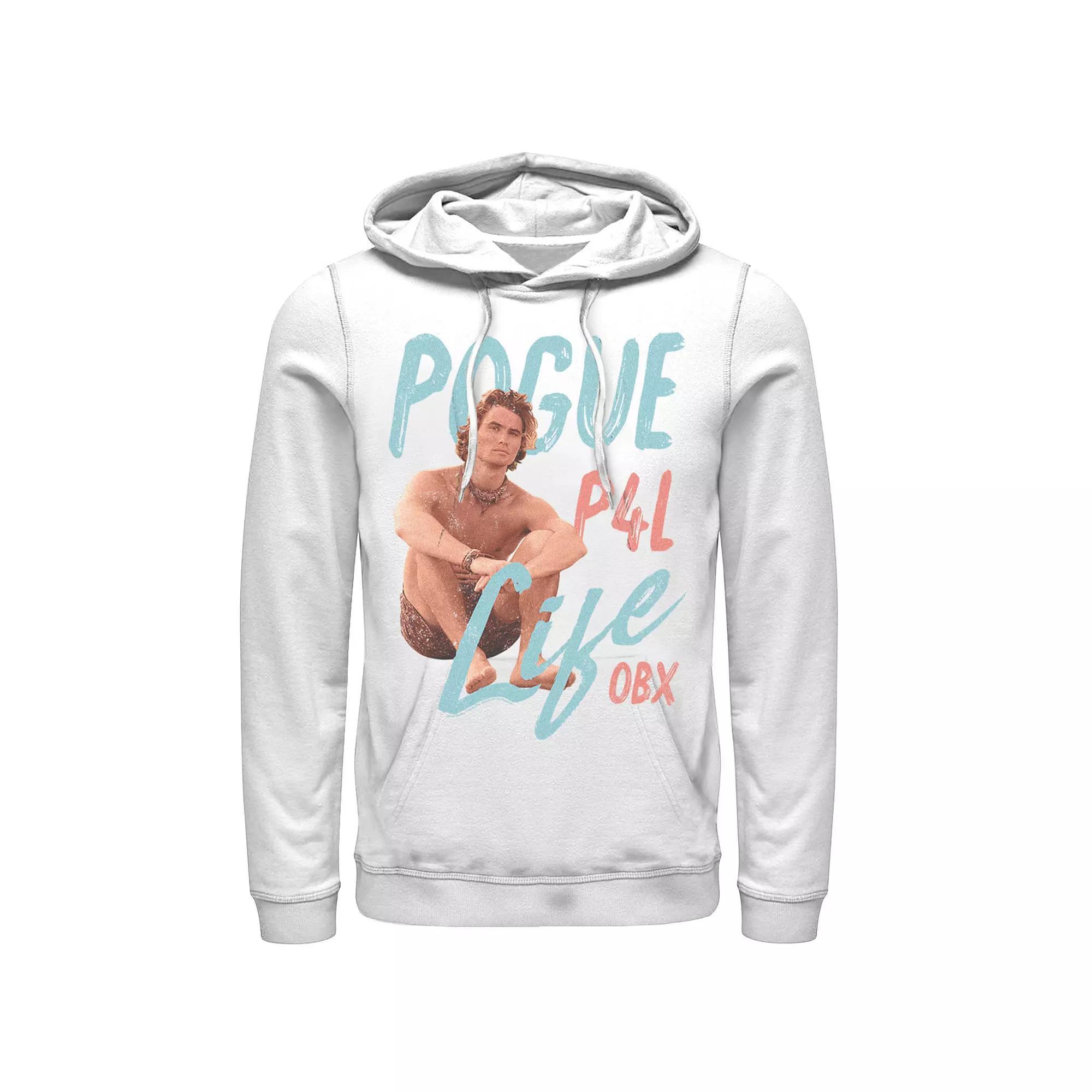 Men's Outer Banks John Pogue Life Collage Hoodie, Boy's, Size: XXL, White Product Image