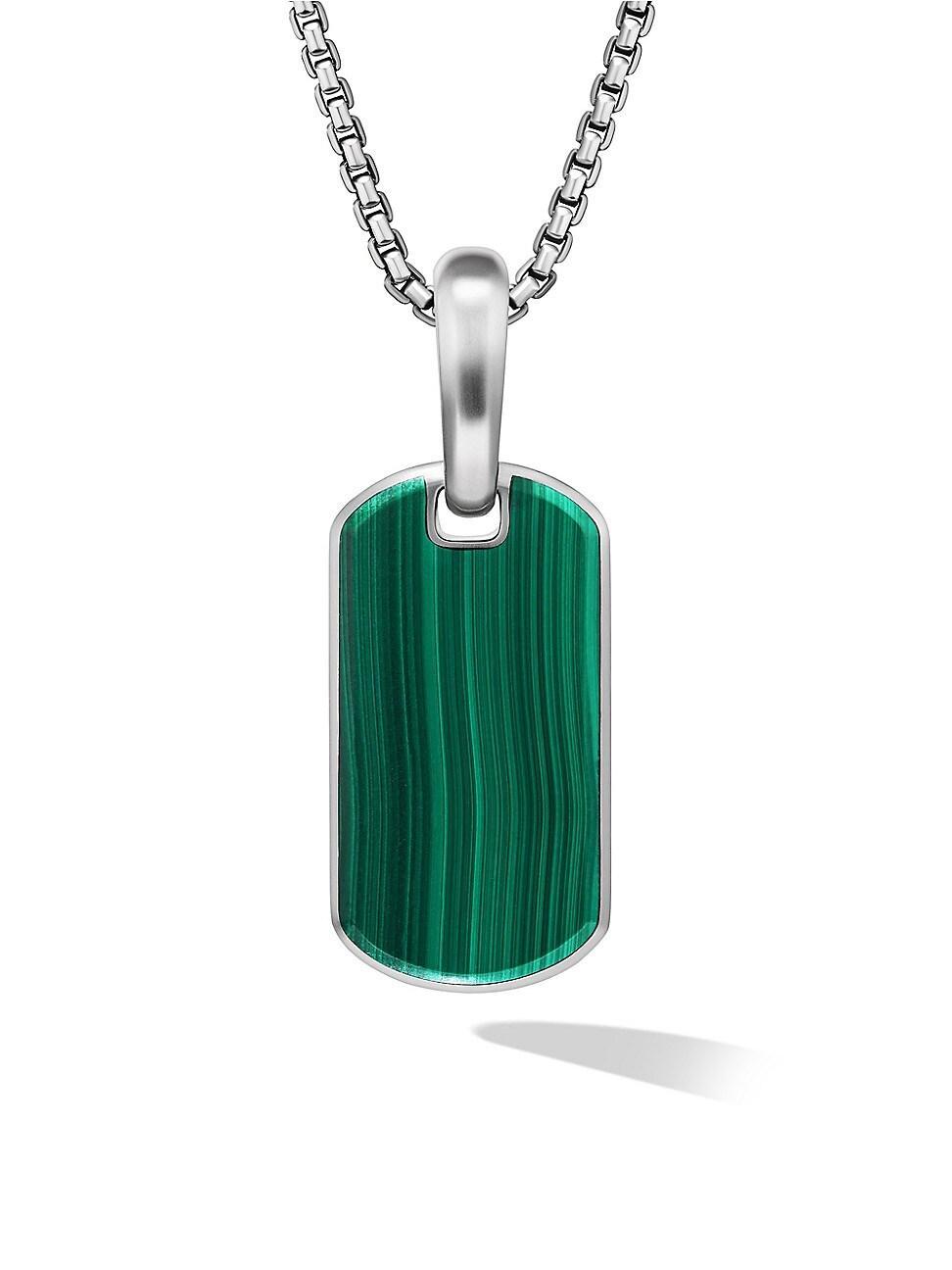 Mens Chevron Tag in Sterling Silver Product Image