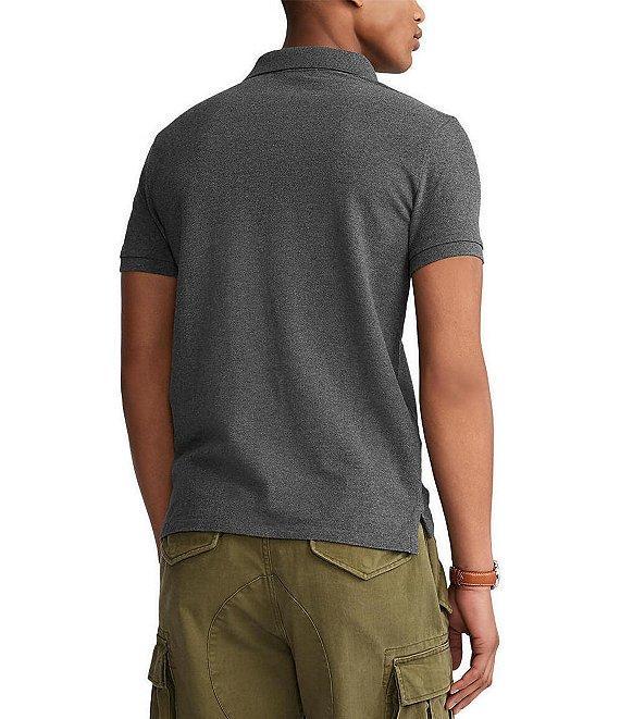 Polo Ralph Lauren Custom Slim Fit Solid Mesh Polo Shirt Product Image