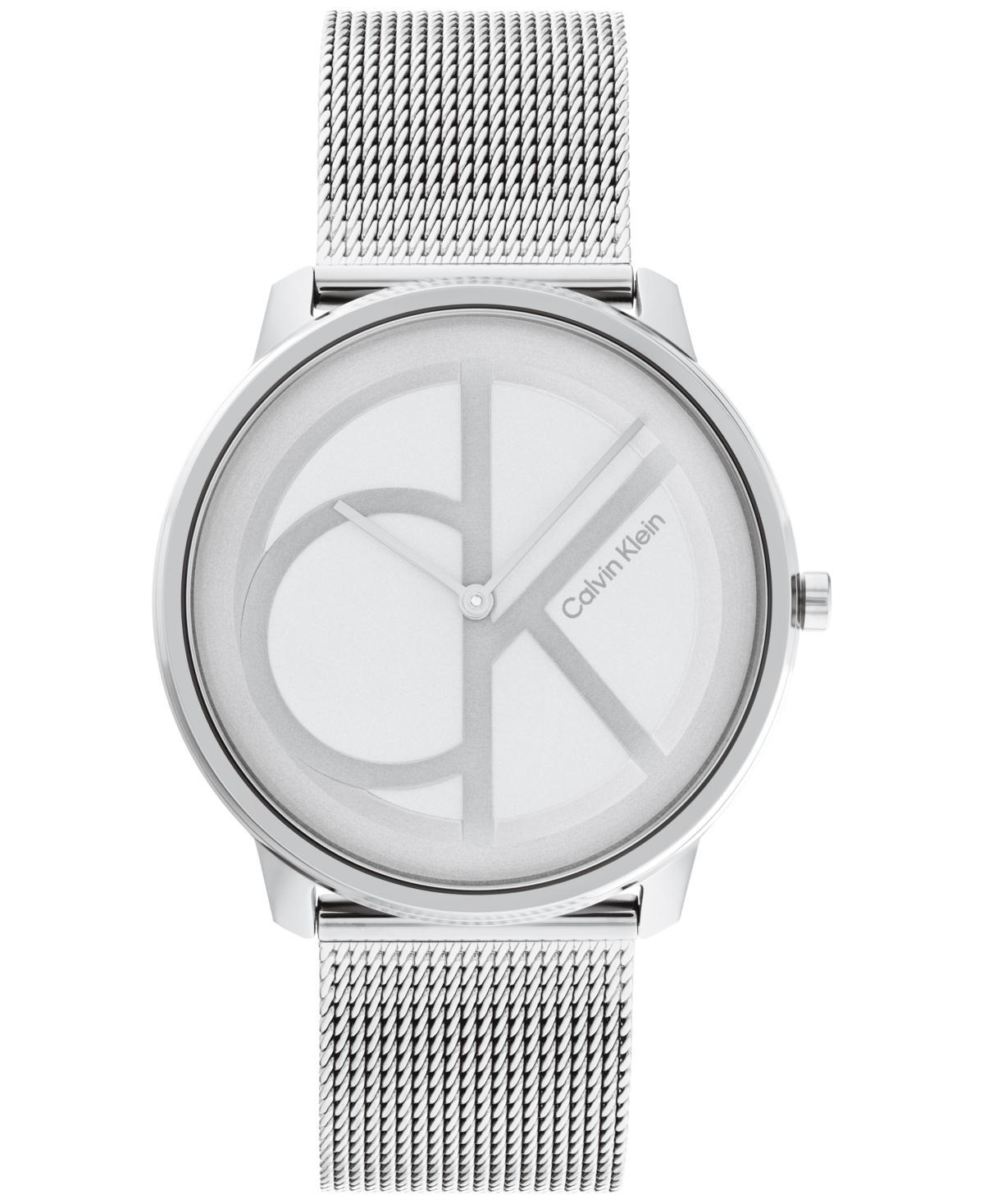 Calvin Klein Men's Monogram Logo Dial Mesh Bracelet Watch - Blue Product Image