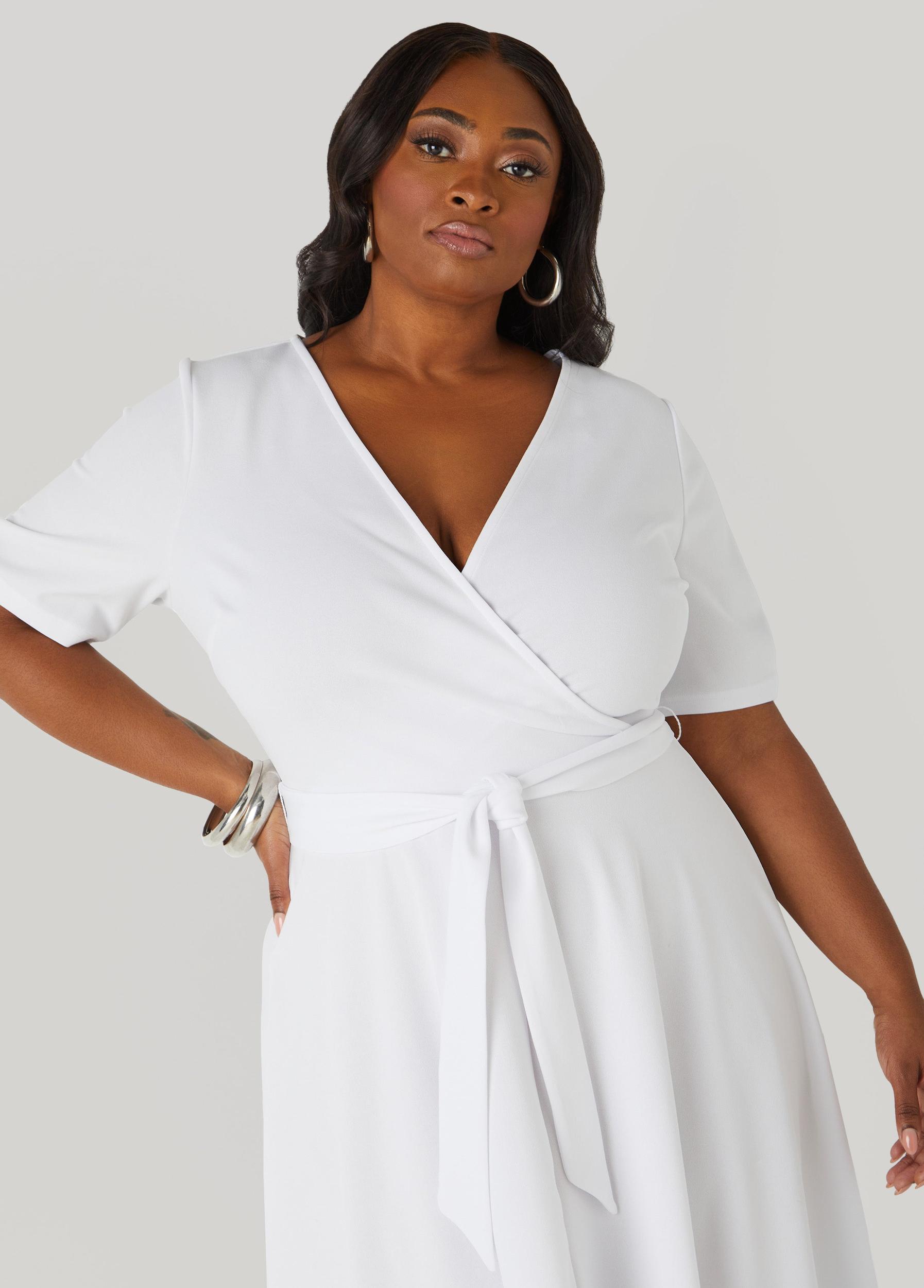 Faux Wrap Hi Low Dress Product Image
