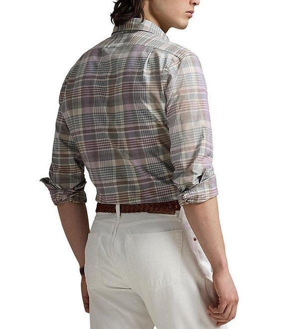 Polo Ralph Lauren Classic Fit Soft Plaid Oxford Long Sleeve Woven Shirt Product Image