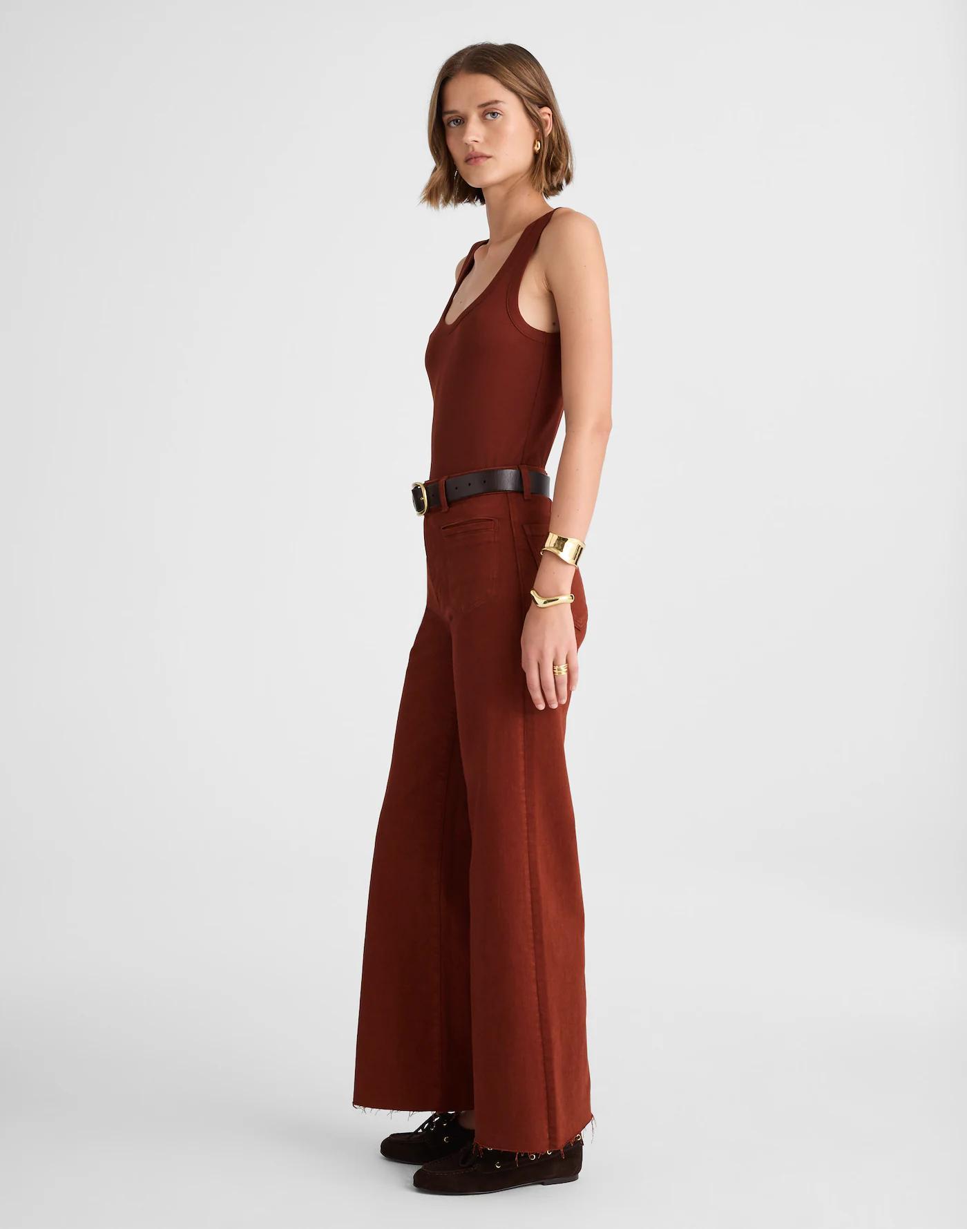 Flared Wide-Leg Crop Jeans Product Image