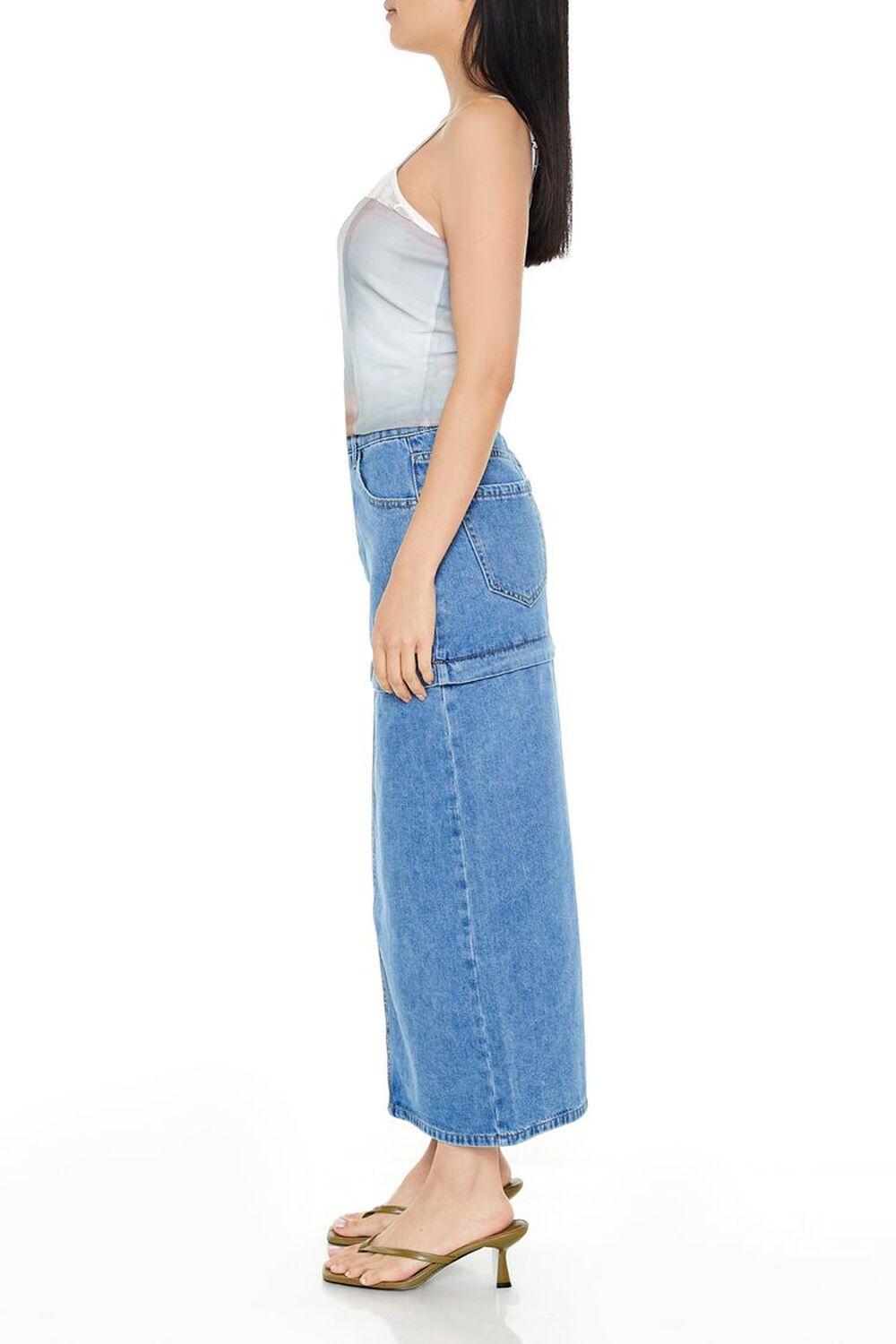 Convertible Denim Maxi Skirt | Forever 21 Product Image