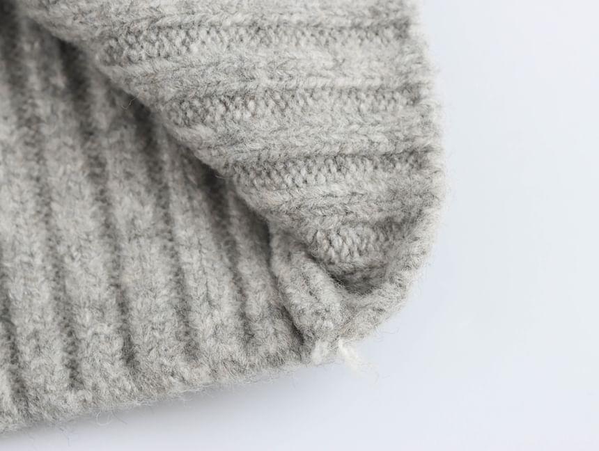 Plain Hooded Zip Cardigan Product Image