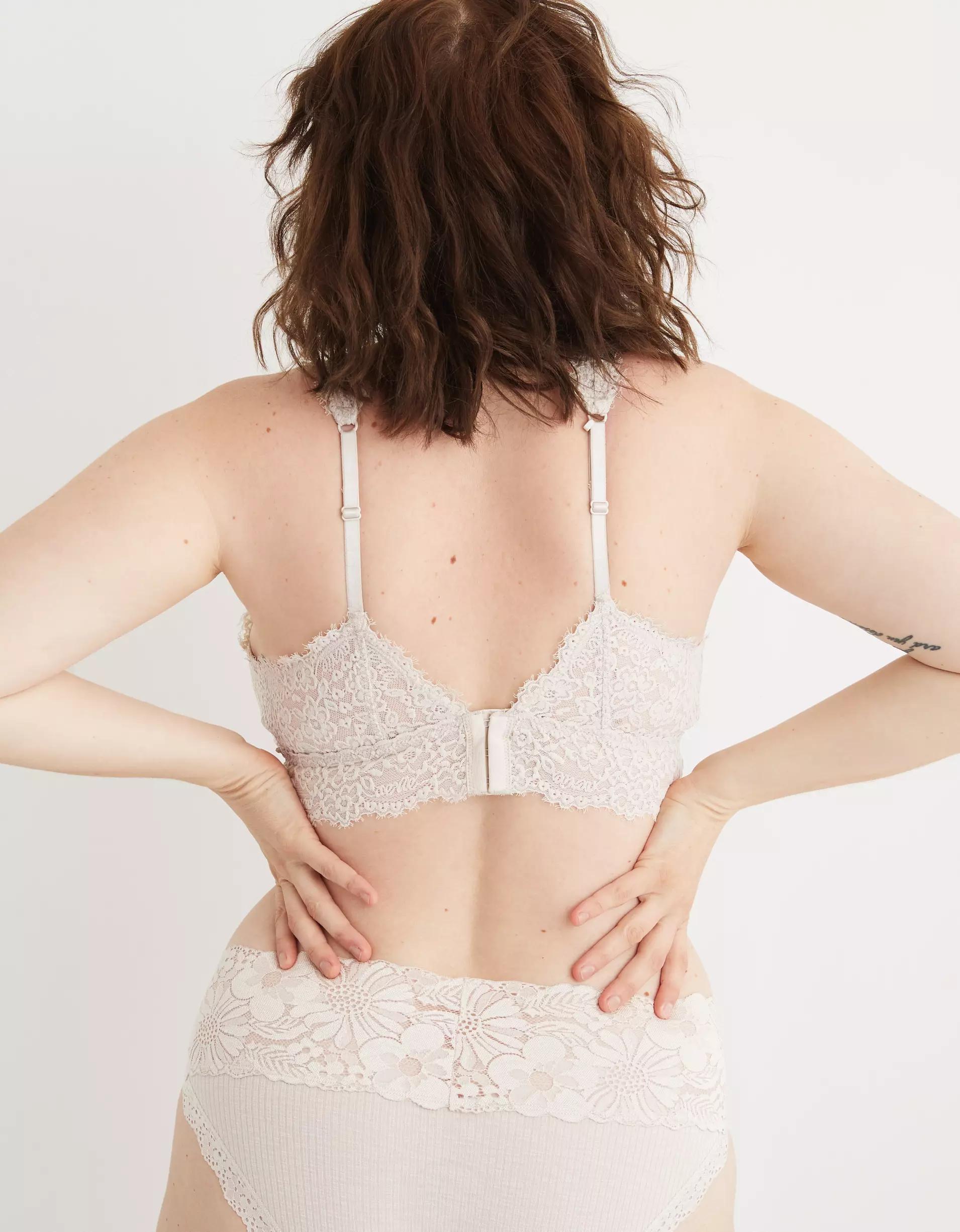 Aerie Eyelash Lace Plunge Bralette Product Image