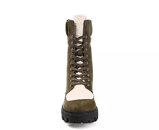 Journee Elinor Tru Comfort Foam Womens Hiker Boots Green Product Image