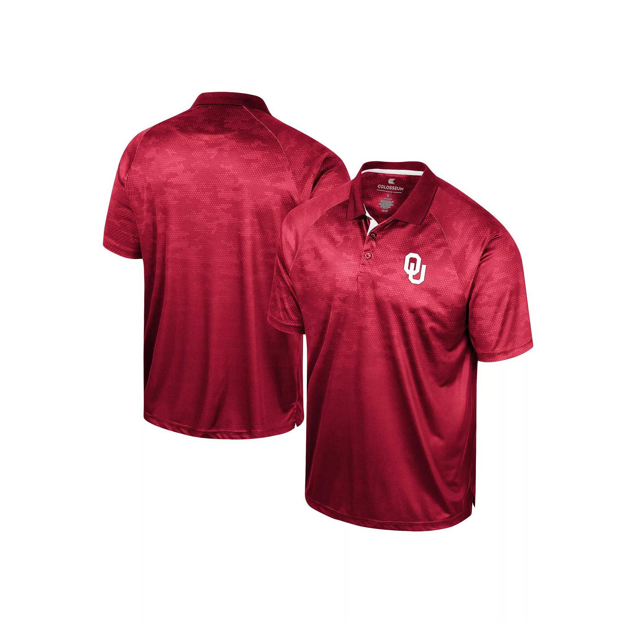 Men's Colosseum Red Utah Utes Honeycomb Raglan Polo, Size: Large, Ute Red Product Image