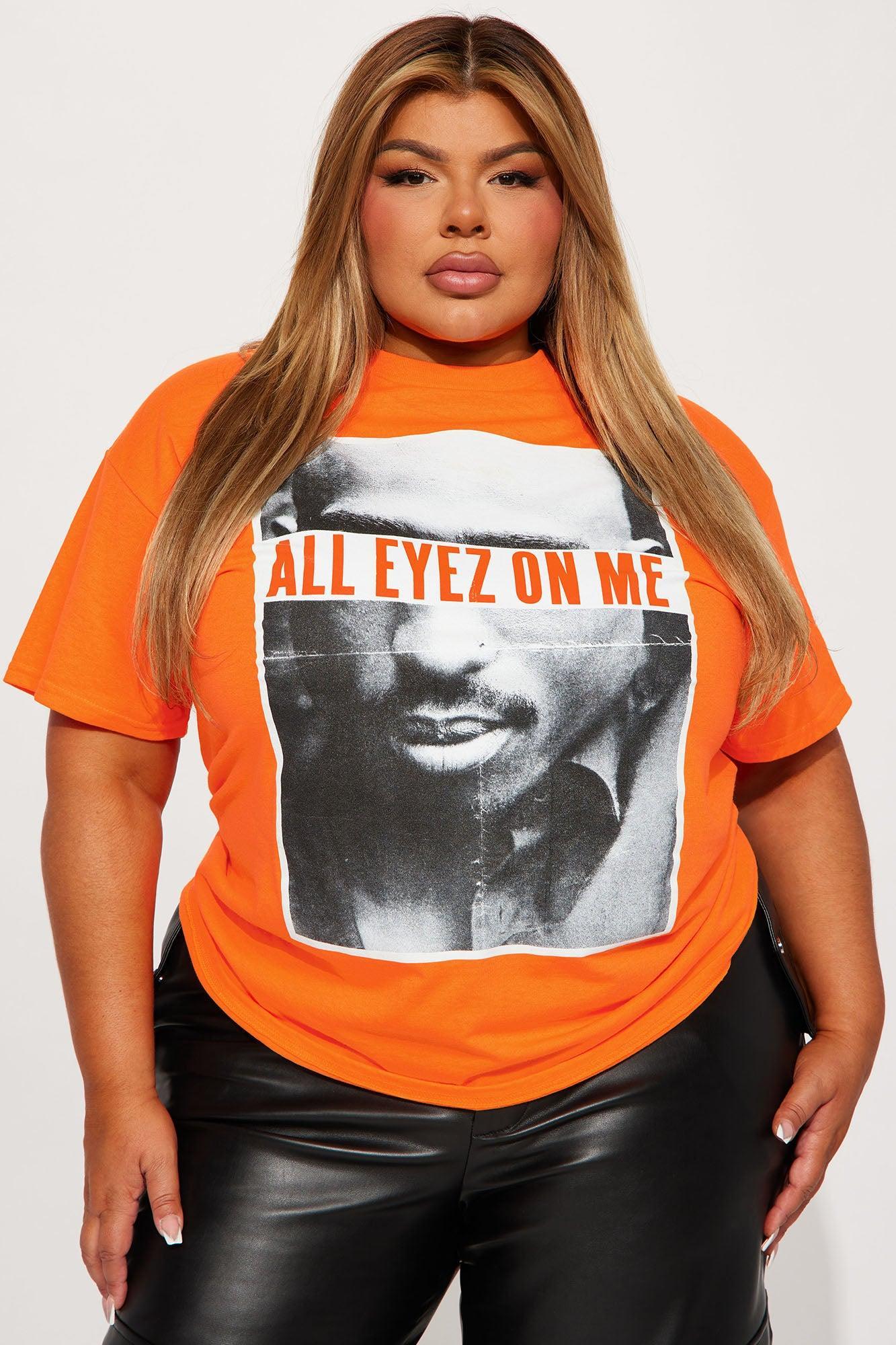 All Eyes On Me Top - Orange Product Image