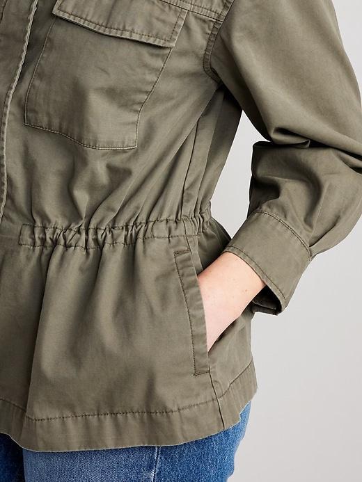 Cinched-Waist Utility Jacket Product Image