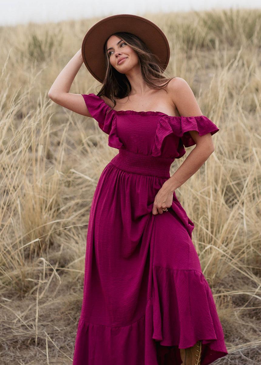 Dawn Dress in Raspberry Female Product Image