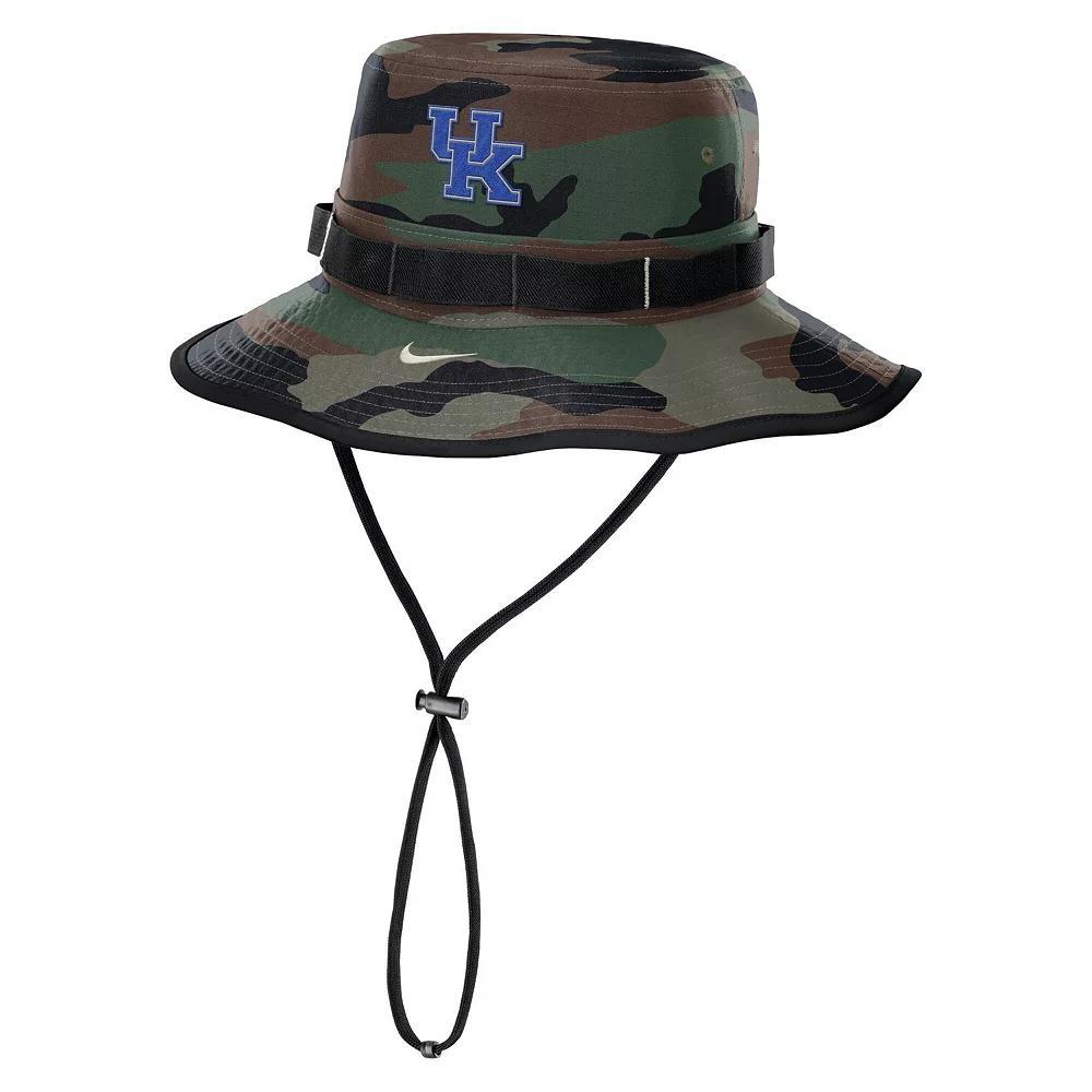 Men's Nike Camo West Virginia Mountaineers 2024 Military Appreciation Apex Bucket Hat, Size: Large, Green Product Image