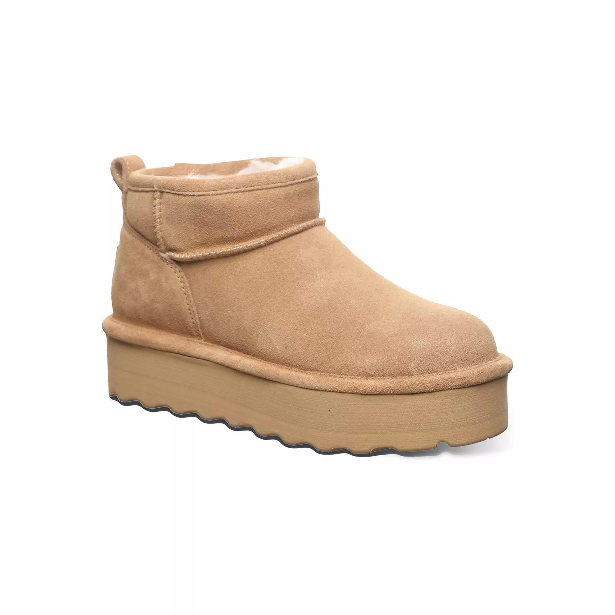 Bearpaw Retro Shorty Women's Suede Winter Boots, Size: 10, Iced Brown Solid Product Image