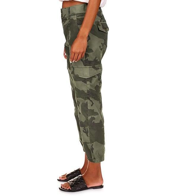 Sanctuary Rebel Camo Print Cargo Pocket High Rise Ankle Pants Product Image