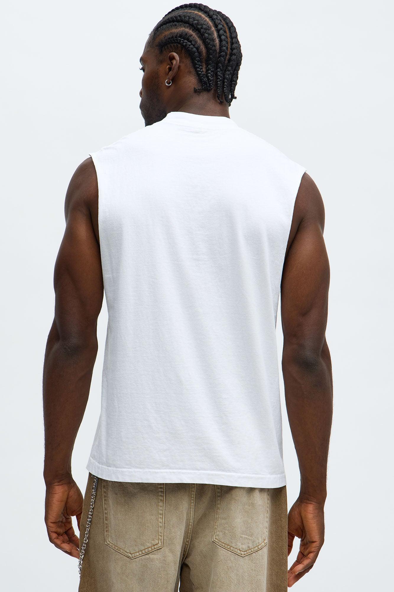 Beware Of The Dawg Muscle Tee - White Product Image