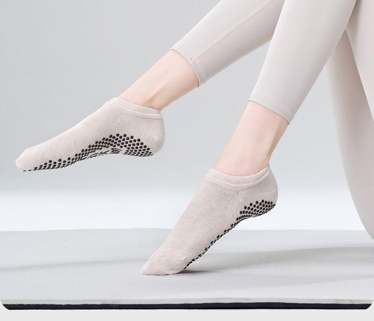 Plain No Show Yoga Socks Product Image