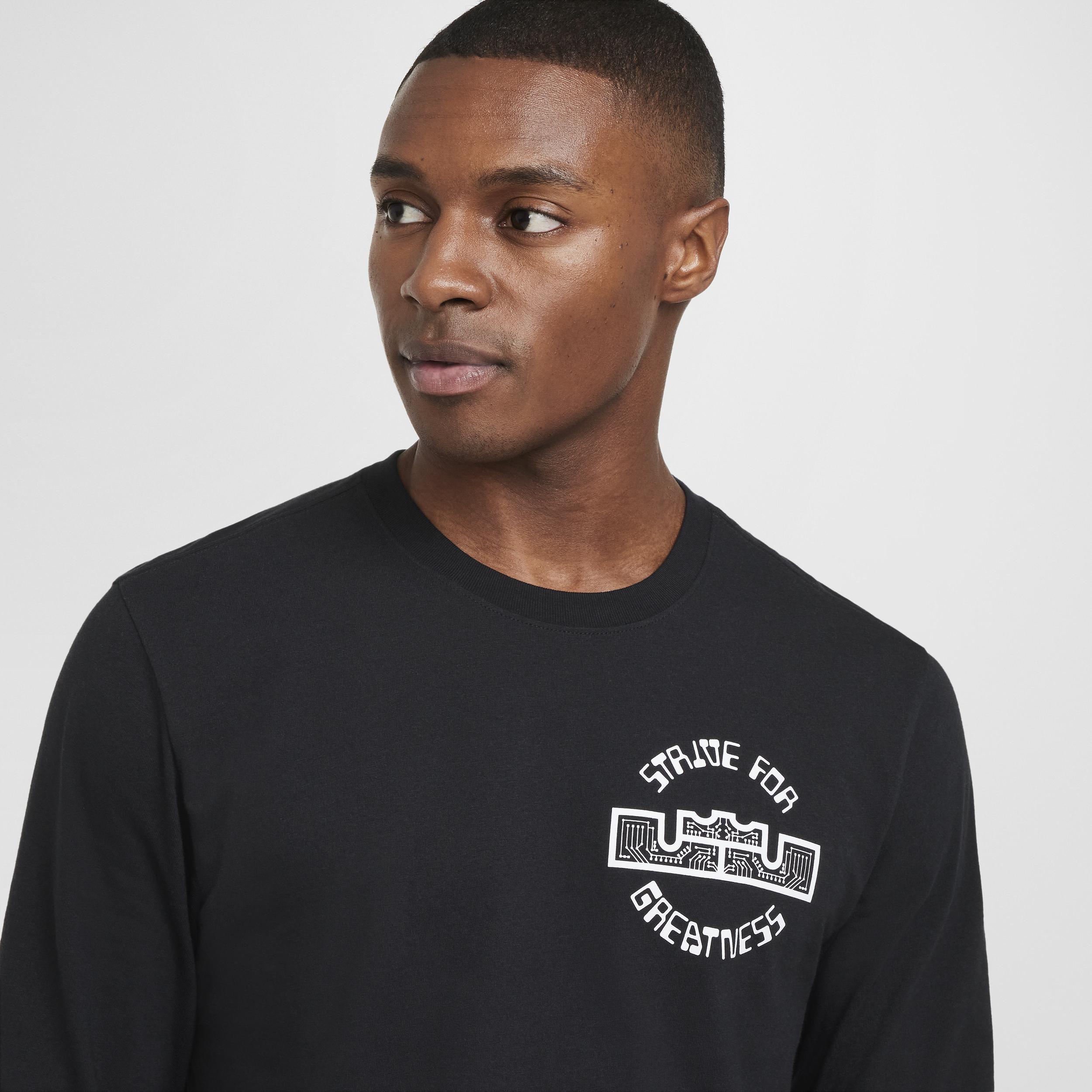 LeBron Men's Max90 Long-Sleeve Basketball T-Shirt Product Image