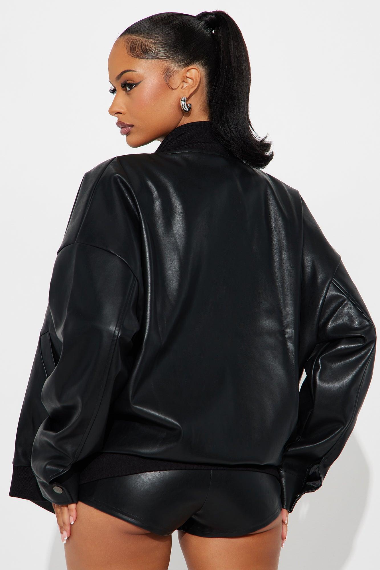Kelis Oversized Bomber Jacket - Black Product Image
