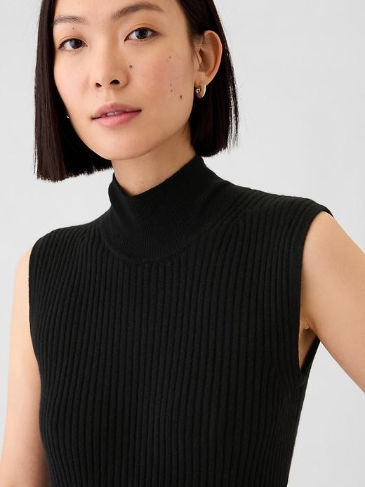 CashSoft Rib Mockneck Maxi Sweater Dress Product Image