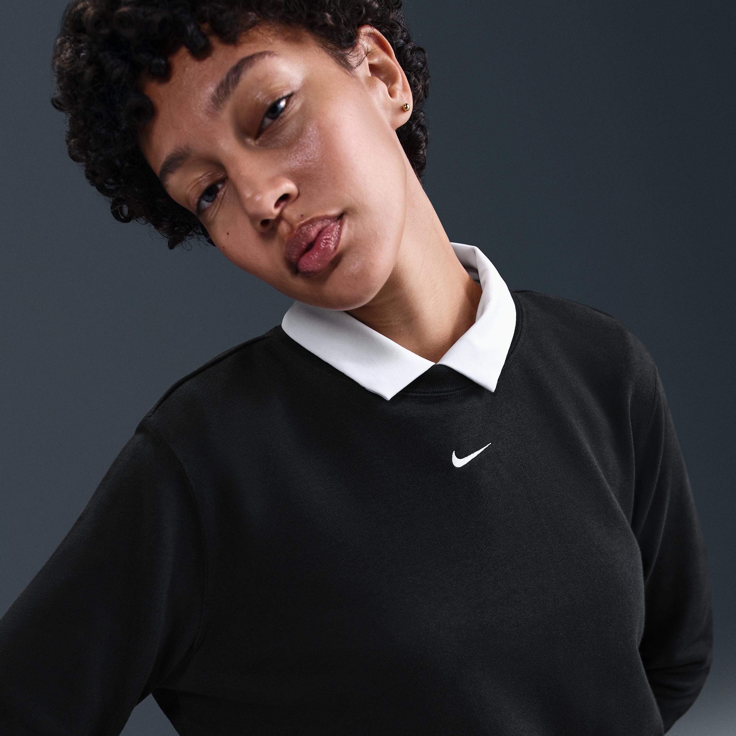 Nike Sportswear Chill Terry Women's Crew-Neck French Terry Sweatshirt Product Image