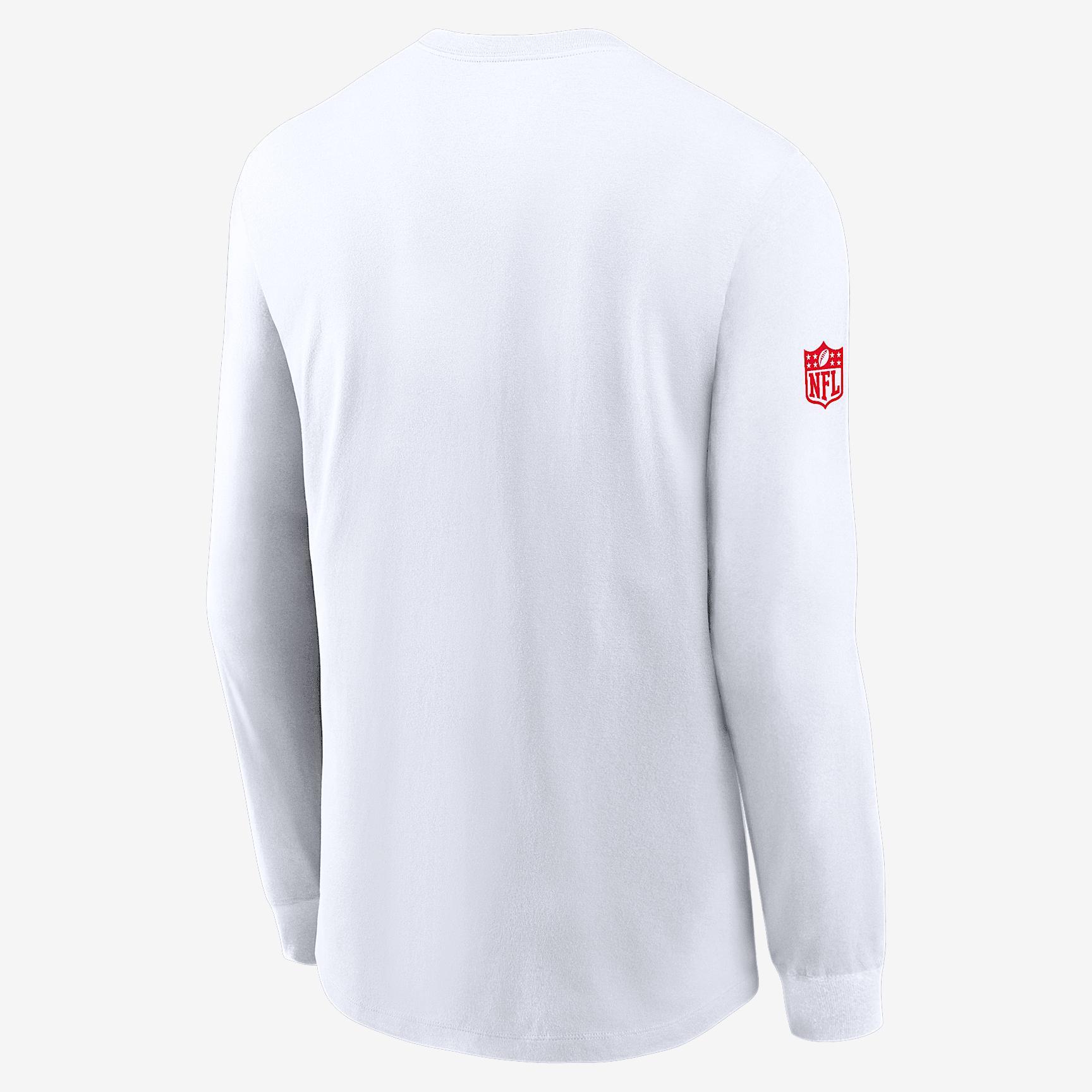 Kansas City Chiefs Sideline Team Issue Nike Men's Dri-FIT NFL Long-Sleeve T-Shirt Product Image