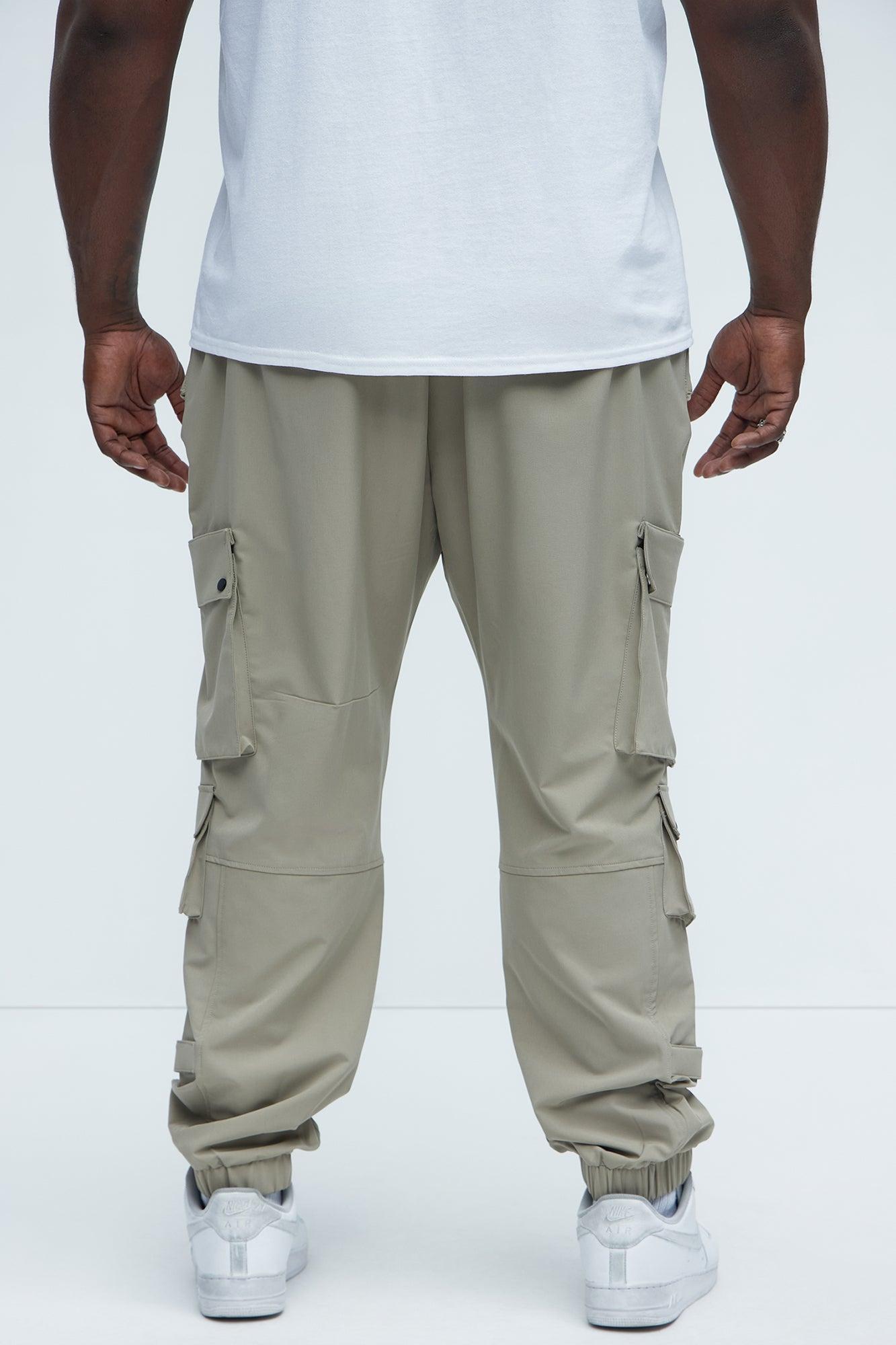 Nylon Utility Cargo Jogger - Khaki Product Image