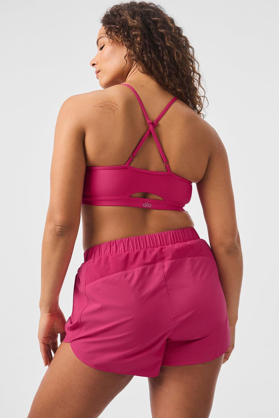 3" High-Waist Airlift Short - Pink Summer Crush Product Image