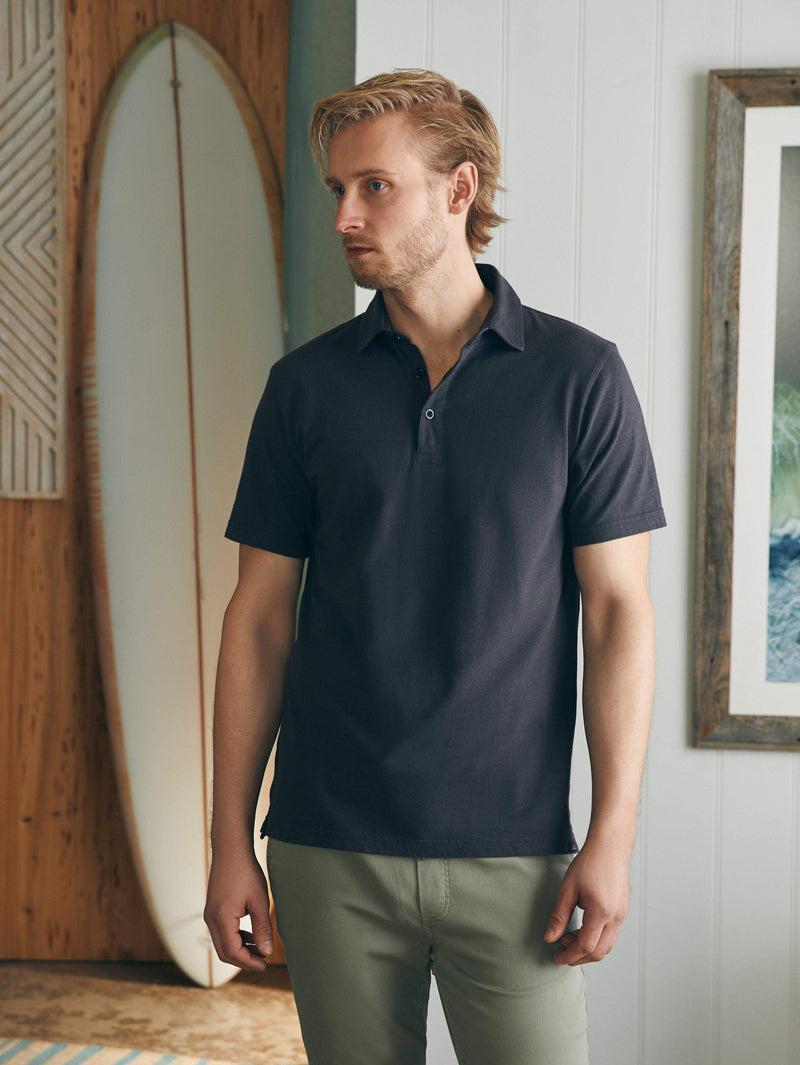 Sunwashed T-Shirt Polo - Washed Black Product Image