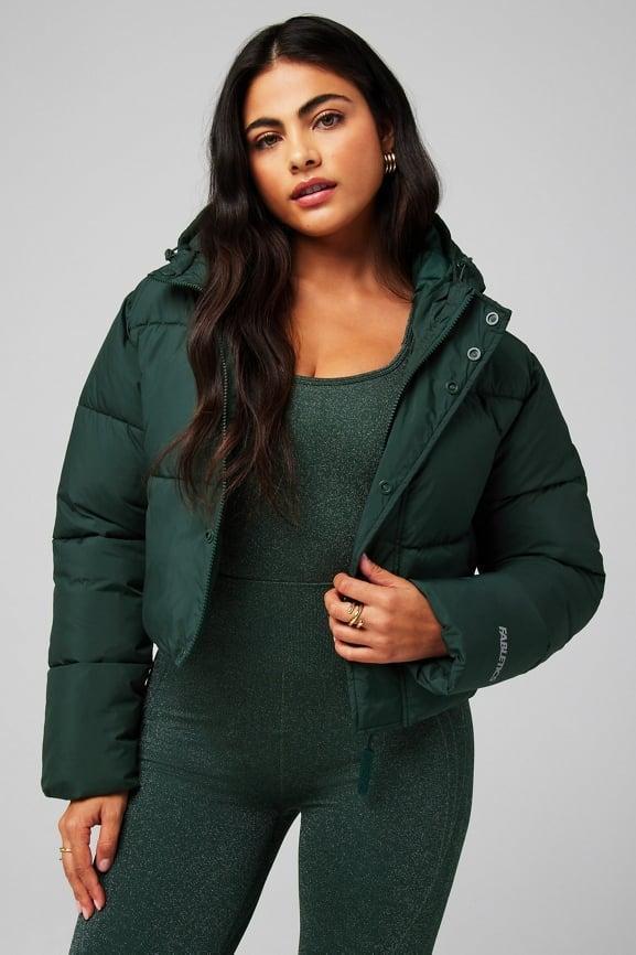 Essential Cropped Hooded Puffer Product Image